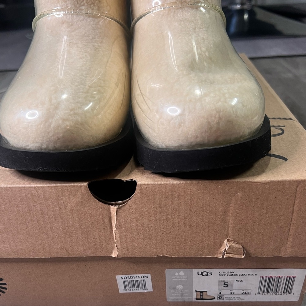 UGG Clear Mini Boots - Tan and Black